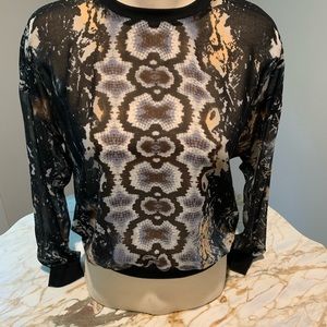 Gorgeous, snakeskin shirt from CAbi